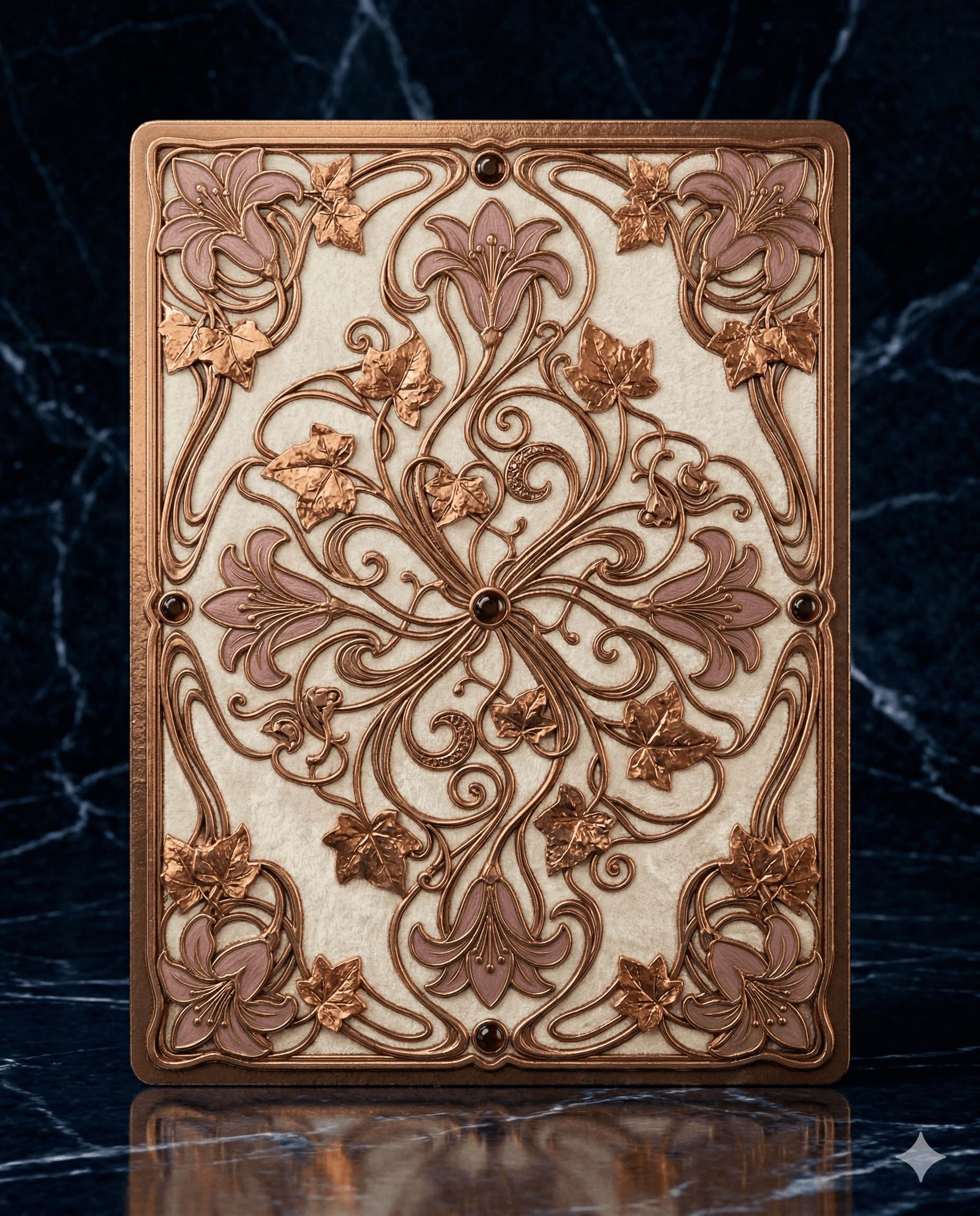 Art Nouveau davetiye örneği